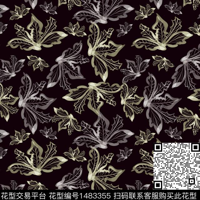 花卉手绘小碎花传统印花华亿平台下载（图片编号: 1483355） - 瓦栏（Walan）