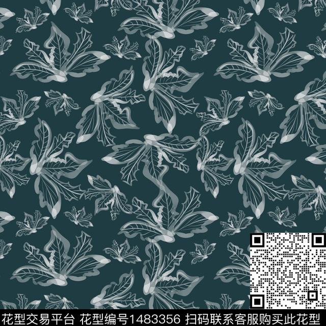 花卉手绘小碎花传统印花华亿平台下载（图片编号: 1483356） - 瓦栏（Walan）