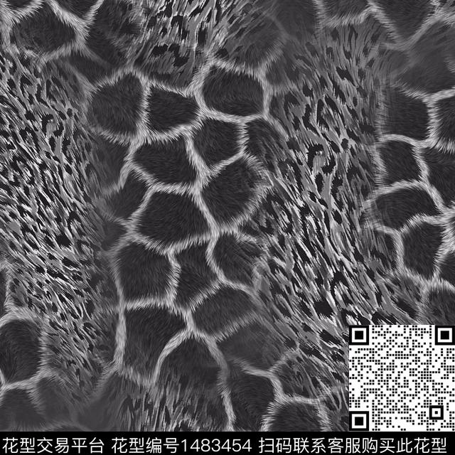 豹纹动物纹混合拼接数码印花华亿平台下载（图片编号: 1483454） - 瓦栏（Walan）