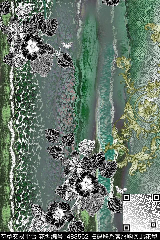 女装纹理中老年数码印花华亿平台下载（图片编号: 1483562） - 瓦栏（Walan）