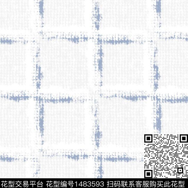 几何格子大牌风传统印花华亿平台下载（图片编号: 1483593） - 瓦栏（Walan）