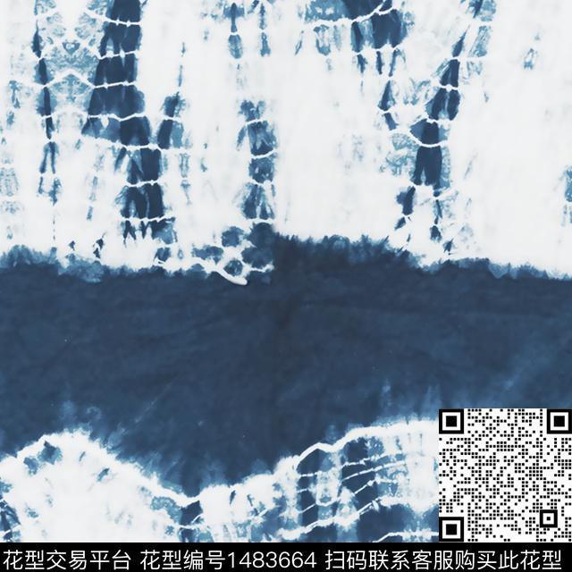 渐变水彩扎染华亿平台传统印花华亿平台下载（图片编号: 1483664） - 瓦栏（Walan）