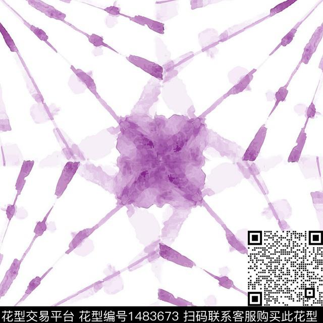 渐变水彩扎染华亿平台传统印花华亿平台下载（图片编号: 1483673） - 瓦栏（Walan）