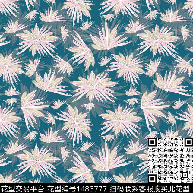 花卉手绘小碎花数码印花华亿平台下载（图片编号: 1483777） - 瓦栏（Walan）