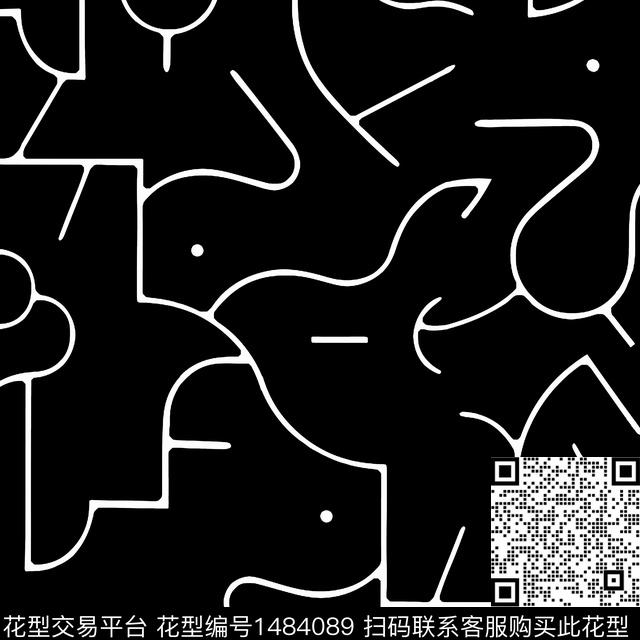 线条几何男装传统印花华亿平台下载（图片编号: 1484089） - 瓦栏（Walan）