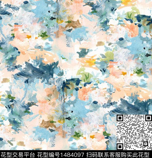 年轻女性小碎花清新风数码印花华亿平台下载（图片编号: 1484097） - 瓦栏（Walan）