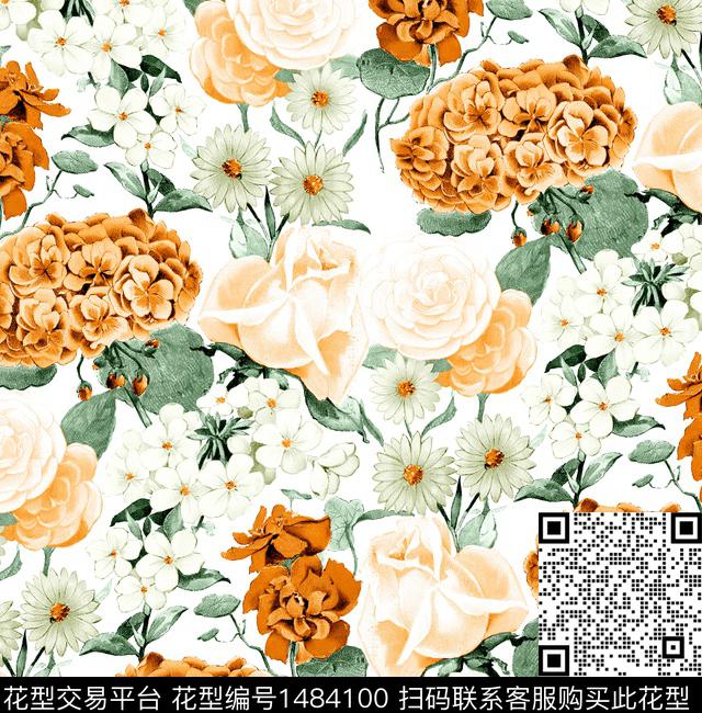 年轻女性小碎花清新风数码印花华亿平台下载（图片编号: 1484100） - 瓦栏（Walan）