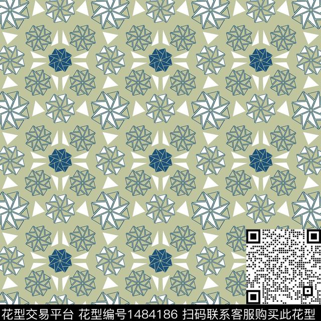 几何三角形男装传统印花华亿平台下载（图片编号: 1484186） - 瓦栏（Walan）