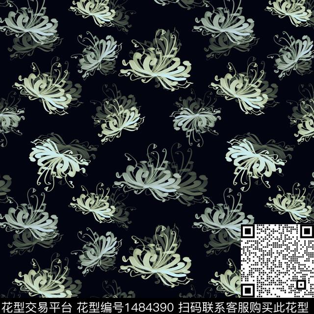 花卉手绘小碎花数码印花华亿平台下载（图片编号: 1484390） - 瓦栏（Walan）