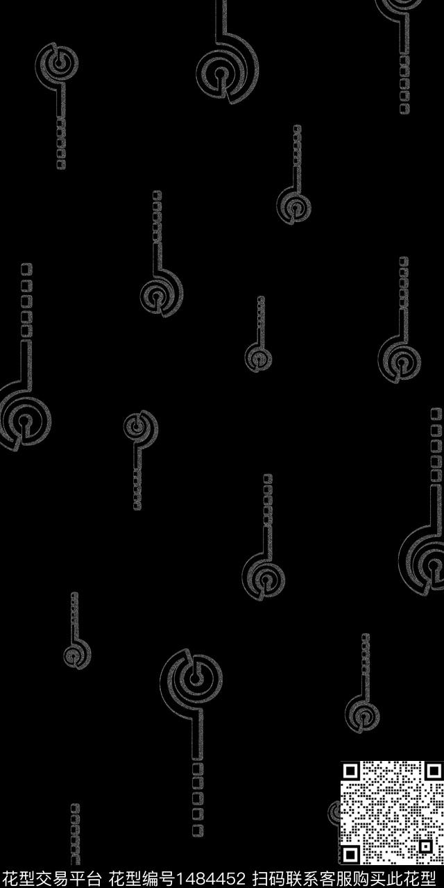 线条男装休闲数码印花华亿平台下载（图片编号: 1484452） - 瓦栏（Walan）