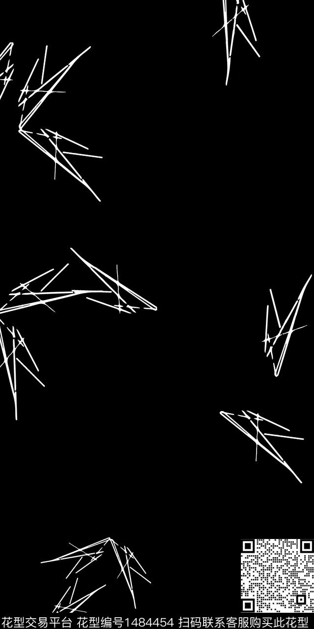 线条男装休闲数码印花华亿平台下载（图片编号: 1484454） - 瓦栏（Walan）