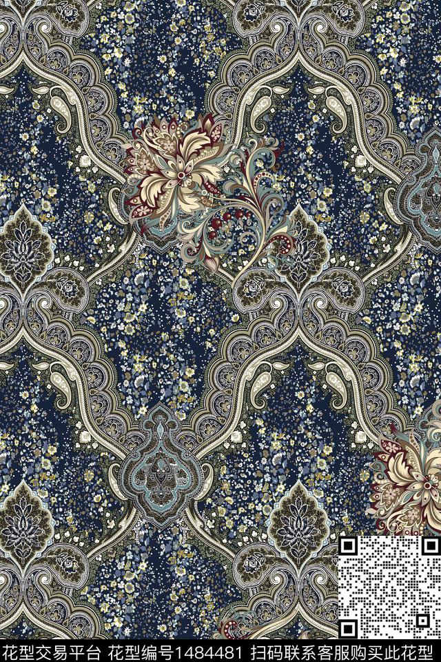 烂花华亿平台日韩文艺数码印花华亿平台下载（图片编号: 1484481） - 瓦栏（Walan）