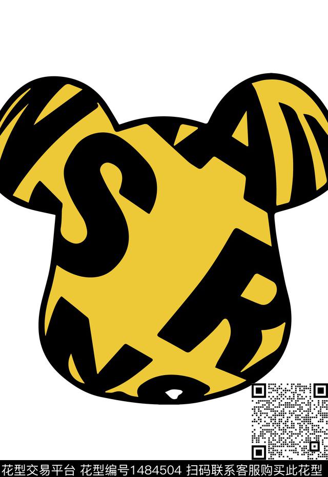 动物头格子卡通动物数码印花华亿平台下载（图片编号: 1484504） - 瓦栏（Walan）