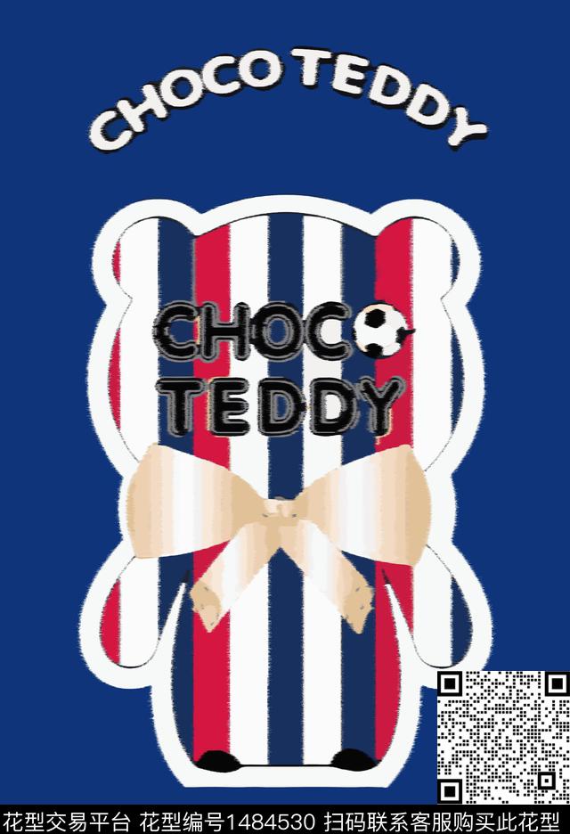 撞色卡通动物条纹数码印花华亿平台下载（图片编号: 1484530） - 瓦栏（Walan）