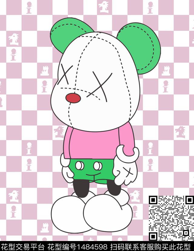 动物头字母卡通动物数码印花华亿平台下载（图片编号: 1484598） - 瓦栏（Walan）