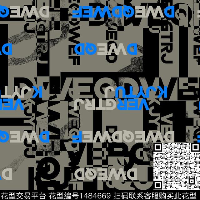 字母几何趋势华亿平台传统印花华亿平台下载（图片编号: 1484669） - 瓦栏（Walan）