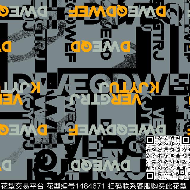 字母几何趋势华亿平台传统印花华亿平台下载（图片编号: 1484671） - 瓦栏（Walan）