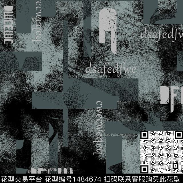 字母几何趋势华亿平台传统印花华亿平台下载（图片编号: 1484674） - 瓦栏（Walan）