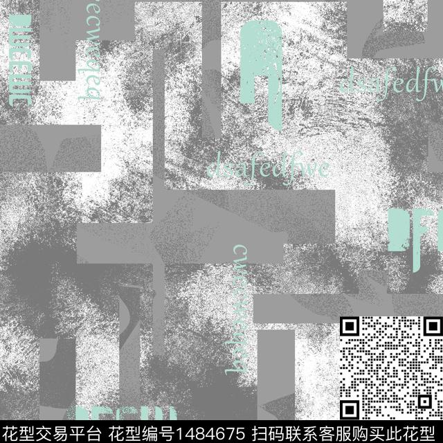 字母几何趋势华亿平台传统印花华亿平台下载（图片编号: 1484675） - 瓦栏（Walan）