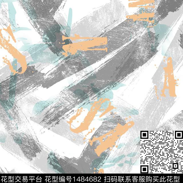 几何趋势华亿平台纸印花传统印花华亿平台下载（图片编号: 1484682） - 瓦栏（Walan）