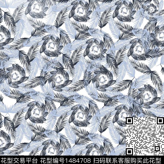 春夏华亿平台小清新素雅数码印花华亿平台下载（图片编号: 1484708） - 瓦栏（Walan）