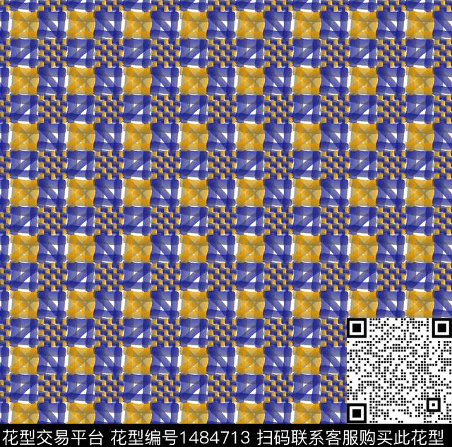 荧光几何卡通数码印花华亿平台下载（图片编号: 1484713） - 瓦栏（Walan）