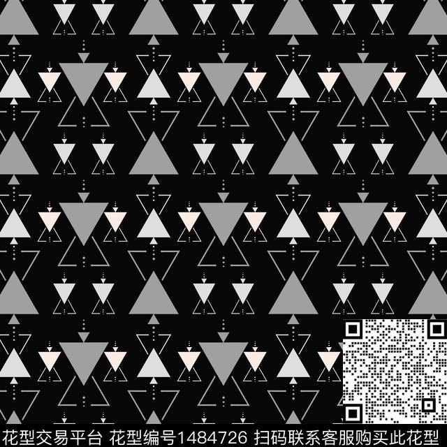 几何三角形休闲传统印花华亿平台下载（图片编号: 1484726） - 瓦栏（Walan）