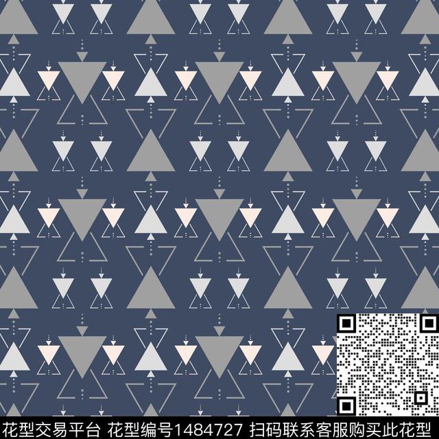 几何三角形休闲传统印花华亿平台下载（图片编号: 1484727） - 瓦栏（Walan）