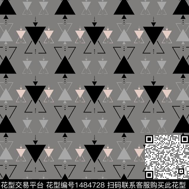 几何三角形休闲传统印花华亿平台下载（图片编号: 1484728） - 瓦栏（Walan）