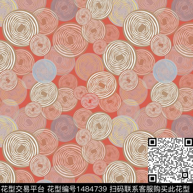 圆环中老年传统印花华亿平台下载（图片编号: 1484739） - 瓦栏（Walan）