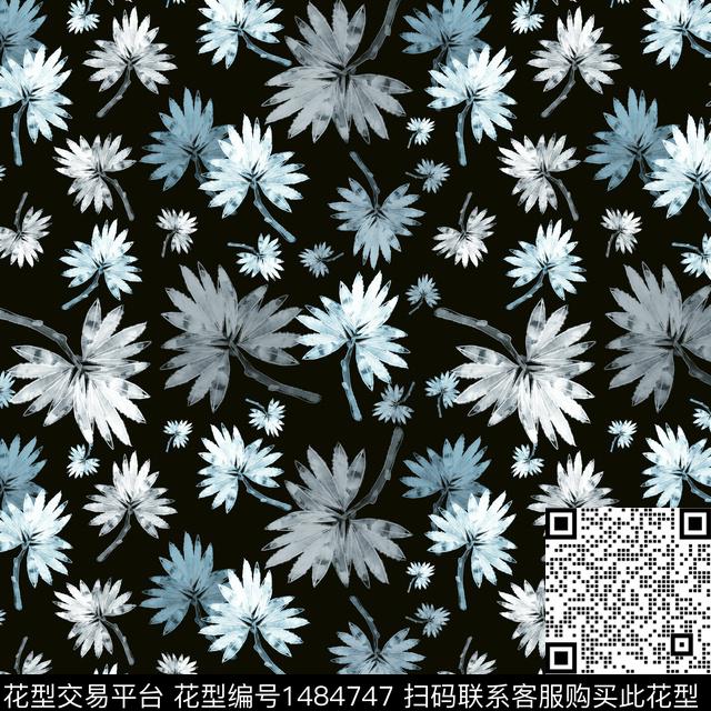 花卉手绘小碎花数码印花华亿平台下载（图片编号: 1484747） - 瓦栏（Walan）