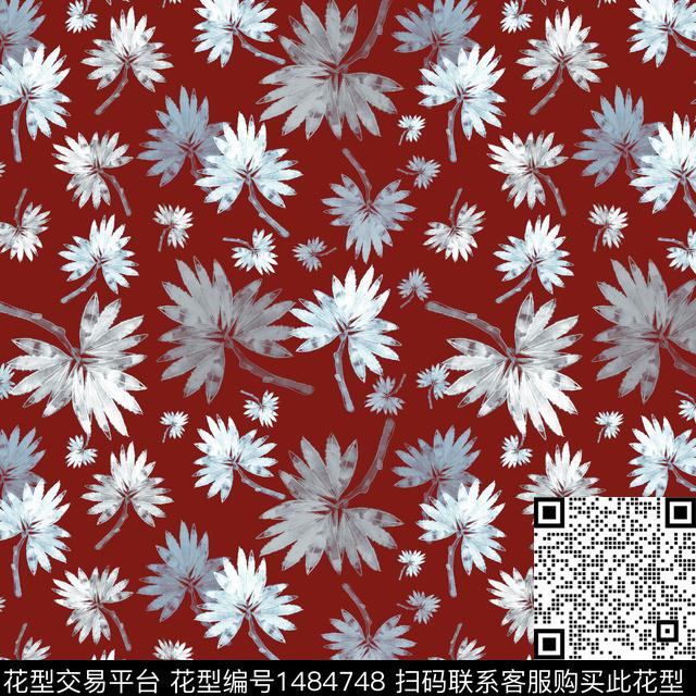 花卉手绘小碎花数码印花华亿平台下载（图片编号: 1484748） - 瓦栏（Walan）
