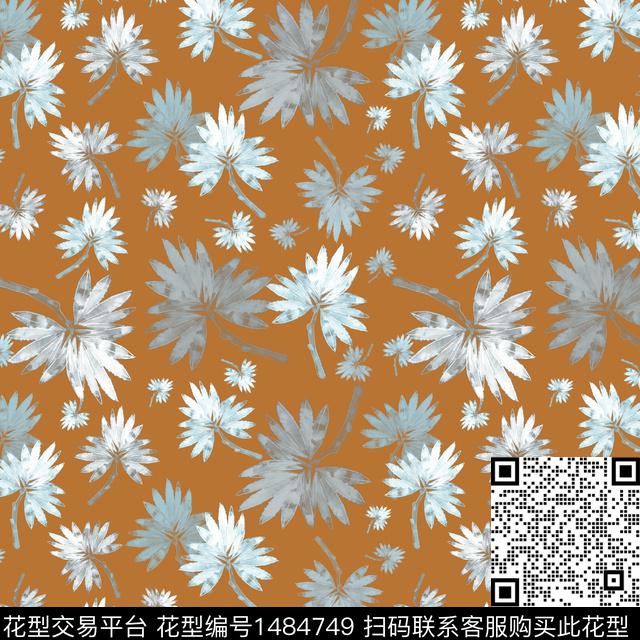 花卉手绘小碎花数码印花华亿平台下载（图片编号: 1484749） - 瓦栏（Walan）