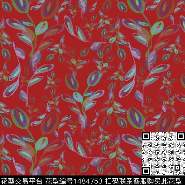花卉手绘小碎花数码印花华亿平台下载（图片编号: 1484753） - 瓦栏（Walan）