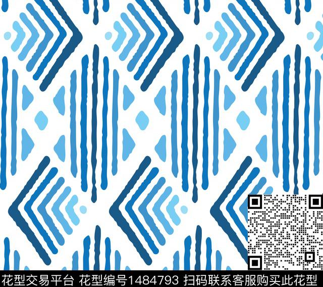 几何女装墙纸传统印花华亿平台下载（图片编号: 1484793） - 瓦栏（Walan）