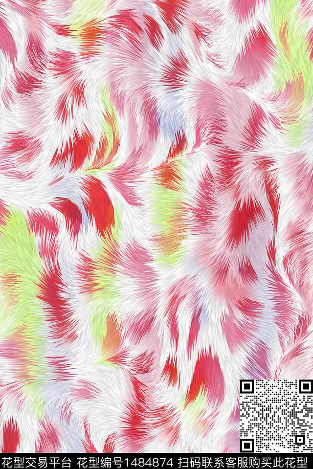 肌理羽绒服纹理数码印花华亿平台下载（图片编号: 1484874） - 瓦栏（Walan）