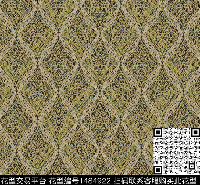 民族风简欧对称花传统印花华亿平台下载（图片编号: 1484922） - 瓦栏（Walan）