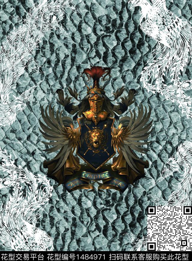 动物头趋势华亿平台民族风数码印花华亿平台下载（图片编号: 1484971） - 瓦栏（Walan）