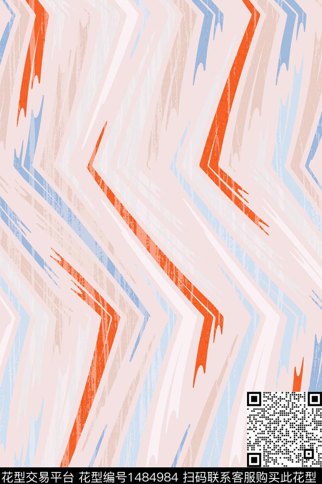 裤子纹理条纹数码印花华亿平台下载（图片编号: 1484984） - 瓦栏（Walan）