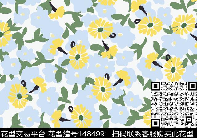 女装花卉小碎花数码印花华亿平台下载（图片编号: 1484991） - 瓦栏（Walan）