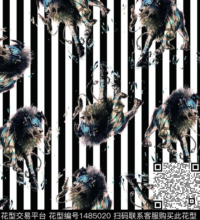 字母民族风大牌风数码印花华亿平台下载（图片编号: 1485020） - 瓦栏（Walan）