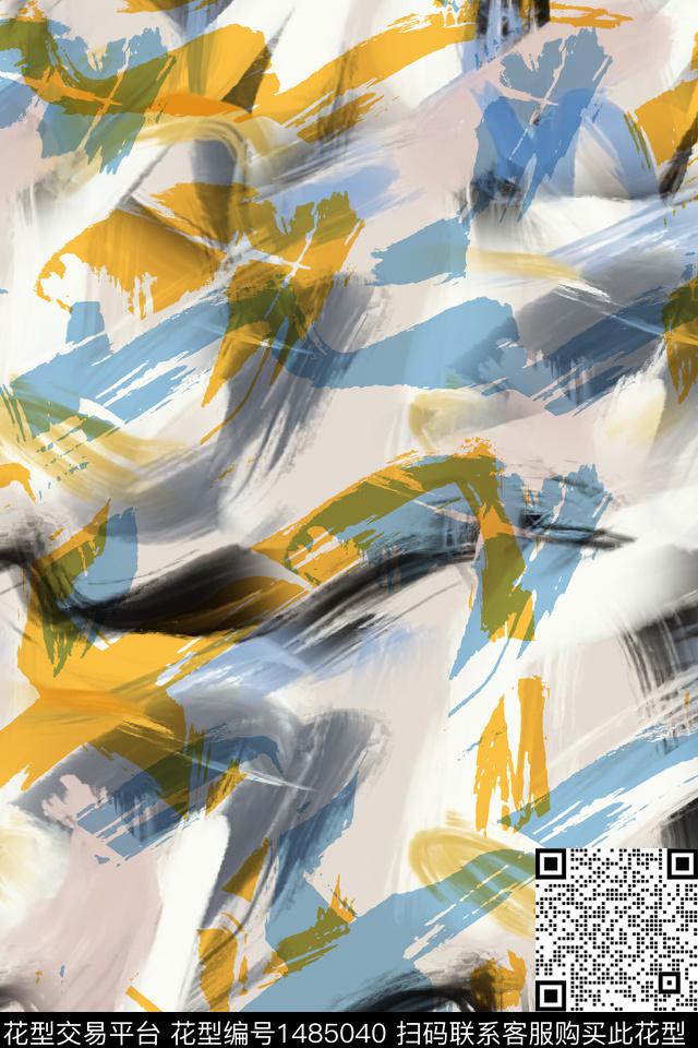 炫彩肌理大牌风数码印花华亿平台下载（图片编号: 1485040） - 瓦栏（Walan）