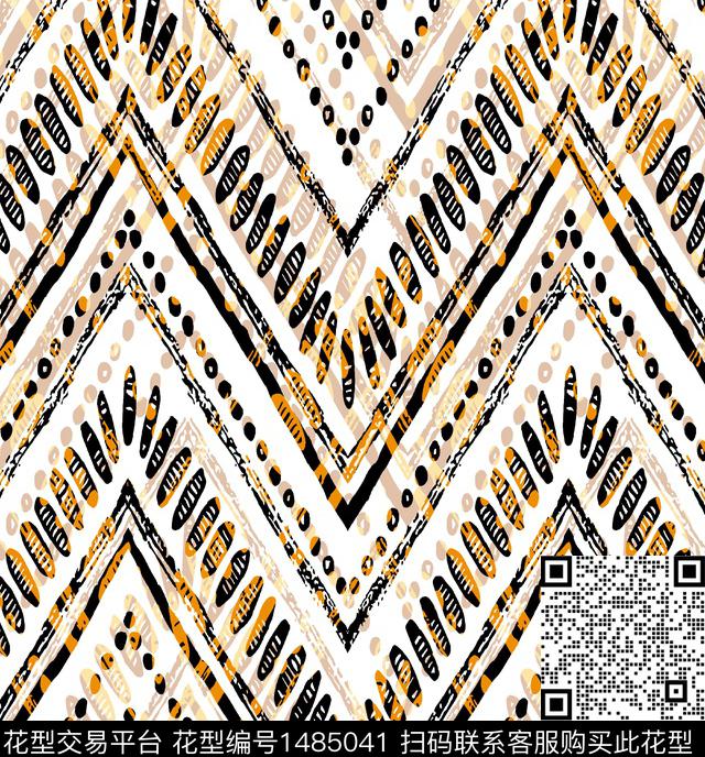 几何民族风大牌风传统印花华亿平台下载（图片编号: 1485041） - 瓦栏（Walan）