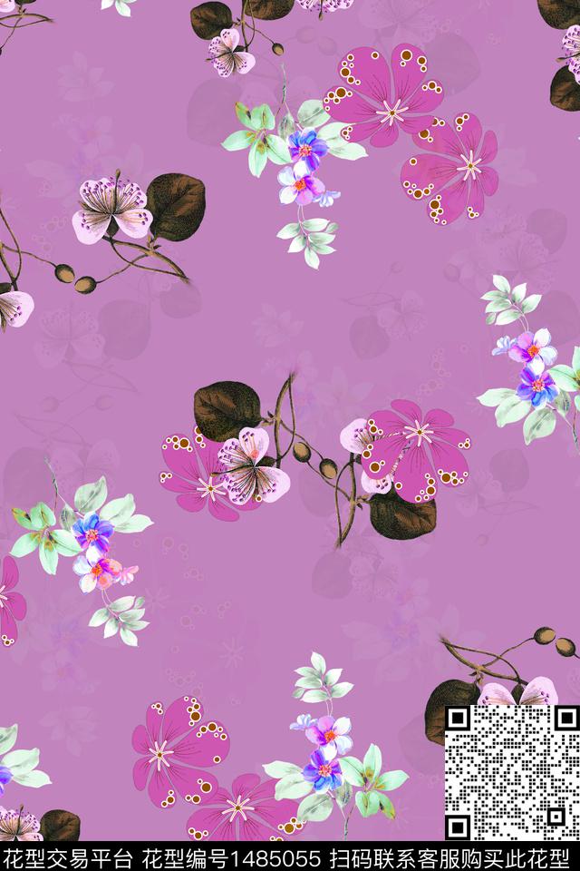 香云纱旗袍中国风数码印花华亿平台下载（图片编号: 1485055） - 瓦栏（Walan）