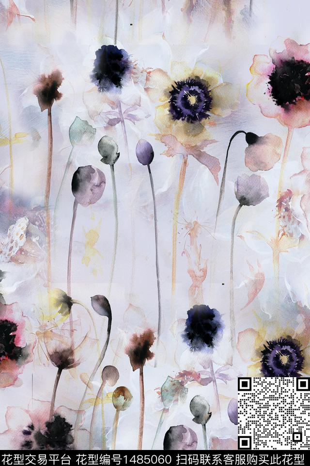 香云纱旗袍中国风数码印花华亿平台下载（图片编号: 1485060） - 瓦栏（Walan）