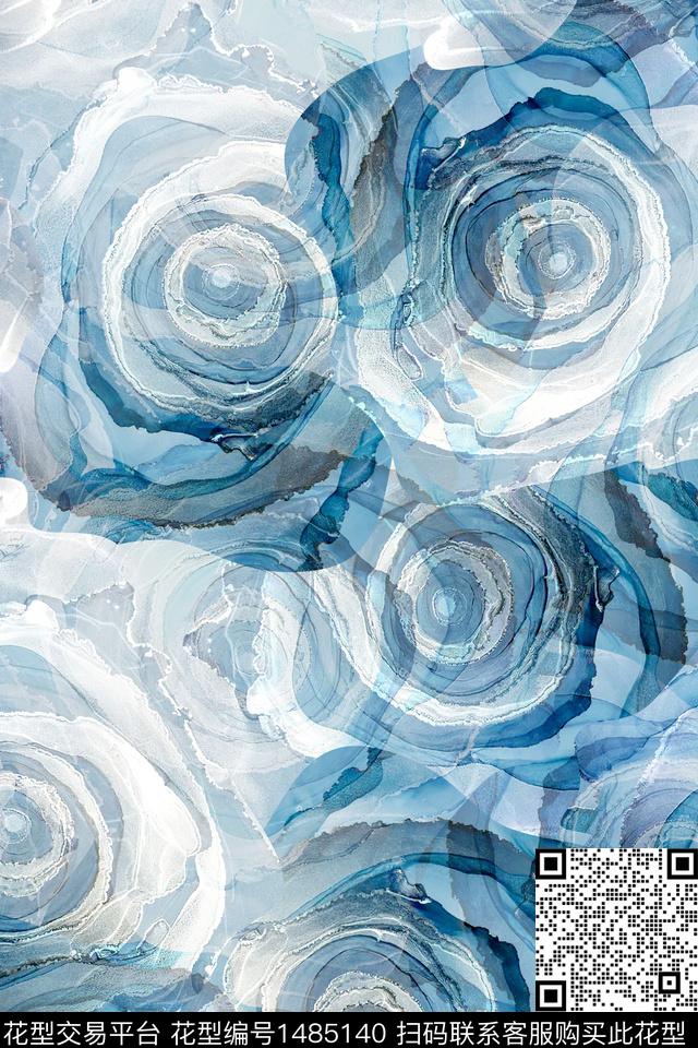 几何肌理抽象数码印花华亿平台下载（图片编号: 1485140） - 瓦栏（Walan）