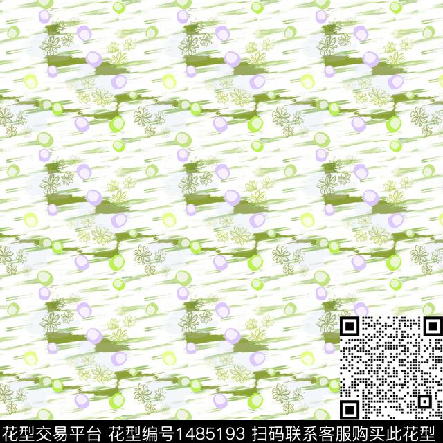 几何手绘小碎花数码印花华亿平台下载（图片编号: 1485193） - 瓦栏（Walan）