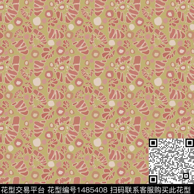 几何手绘圆圈与波点传统印花华亿平台下载（图片编号: 1485408） - 瓦栏（Walan）