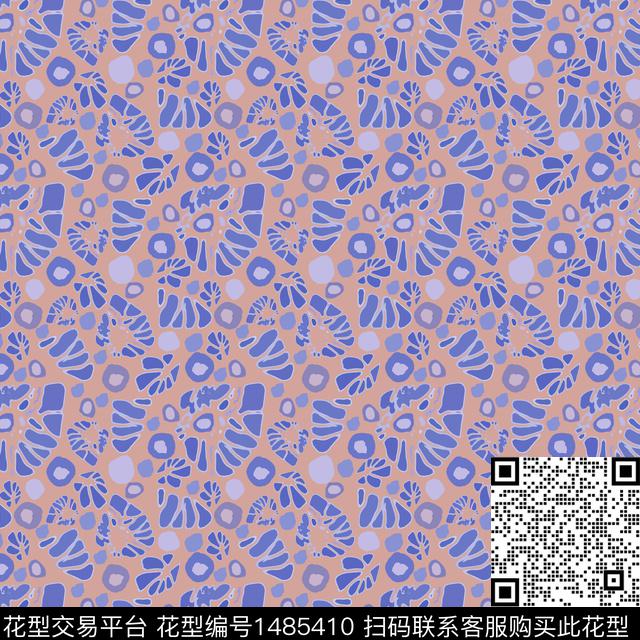 几何手绘圆圈与波点传统印花华亿平台下载（图片编号: 1485410） - 瓦栏（Walan）