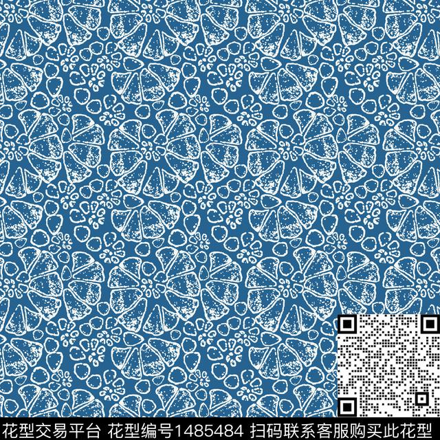 花卉手绘小碎花传统印花华亿平台下载（图片编号: 1485484） - 瓦栏（Walan）